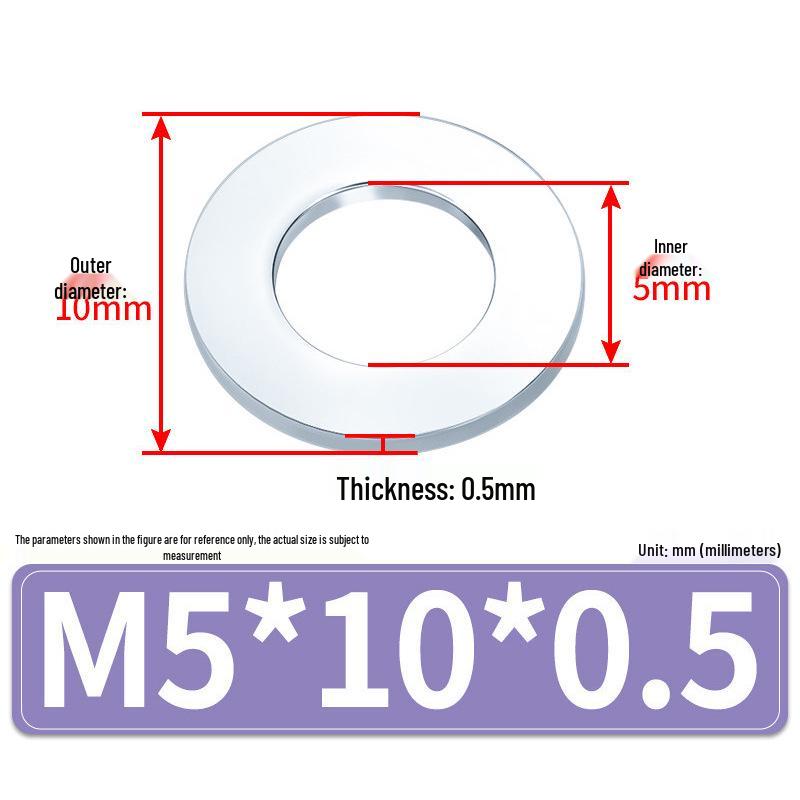 Extra Large Galvanized Metal Flat Washer (Sizes M1.6-M14)