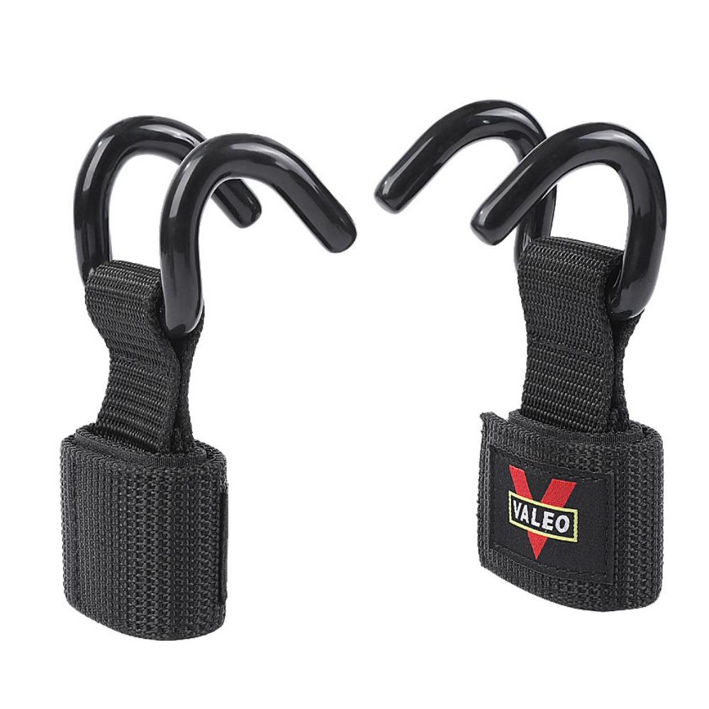 

1 pair Adjustable Weight Lifting Grip Hook Pull-up Steel Hook Grips Strap Strength Training Style 3