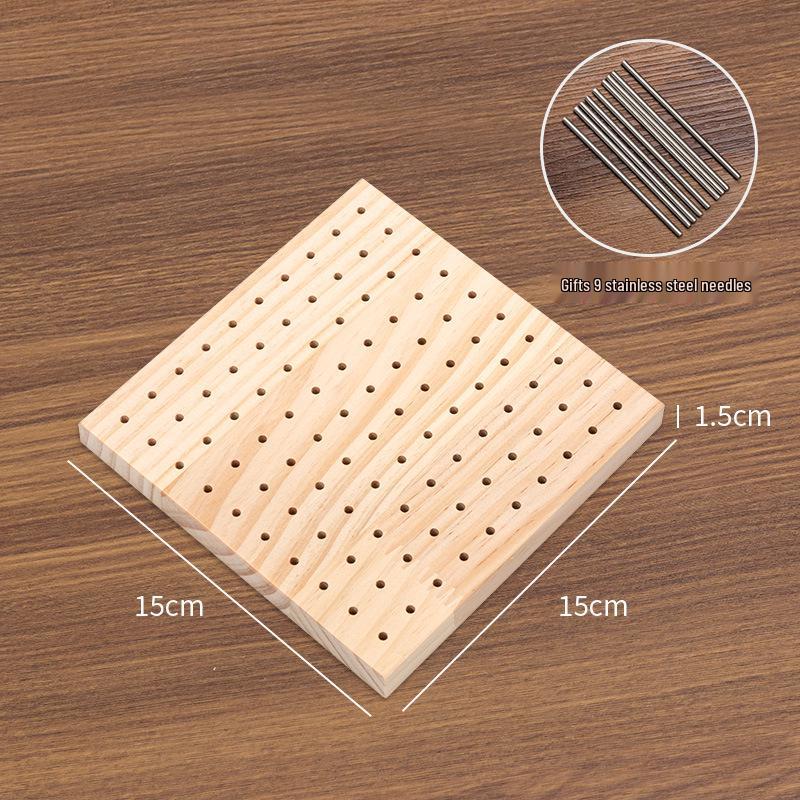 Hexagonal Flower Yarn Crochet & Knitting Board - Handmade Tool for Shaping Granny Squares