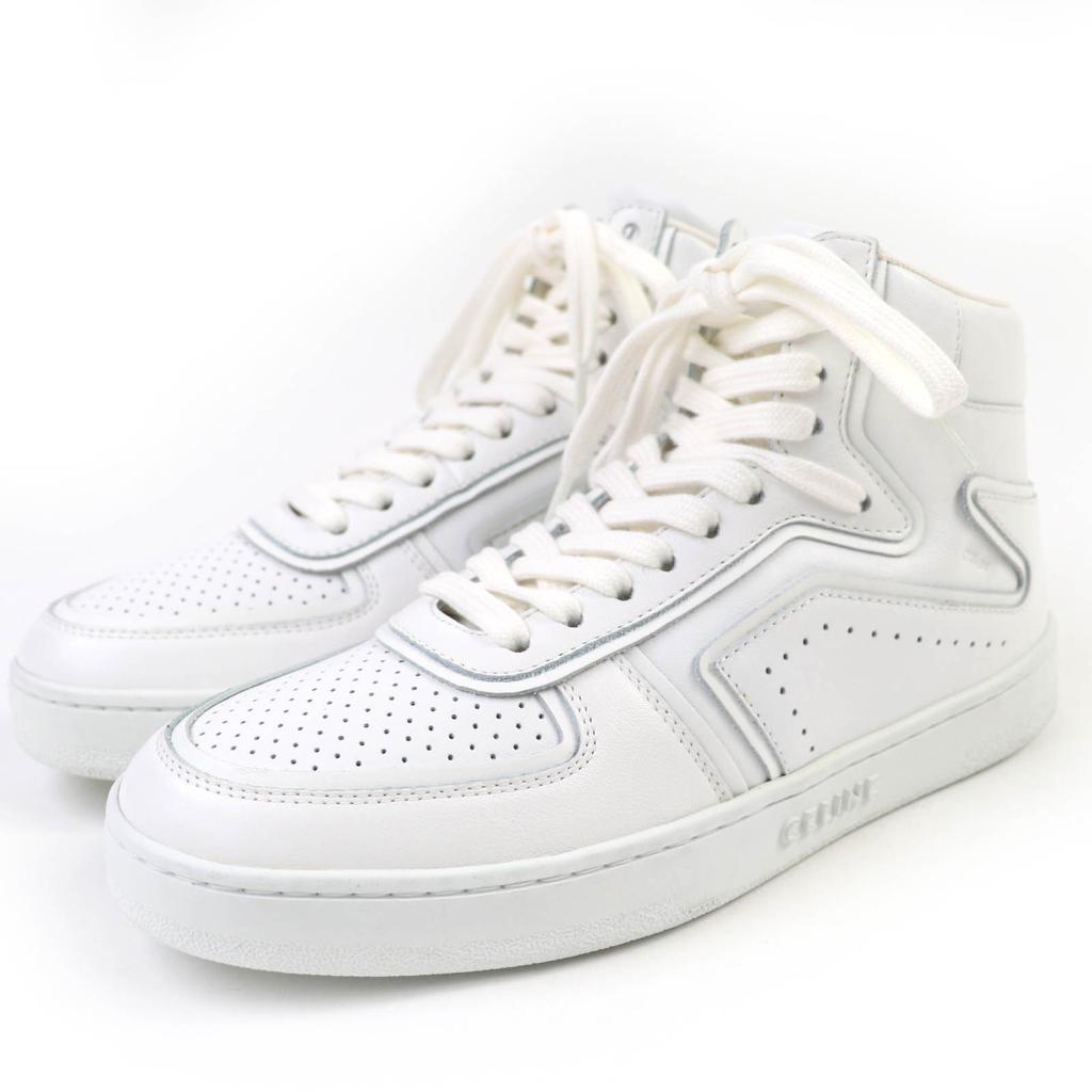 Nepoškozené CELINE Vysoké tenisky bílá kůže Dámské 37 CT-01 Použité