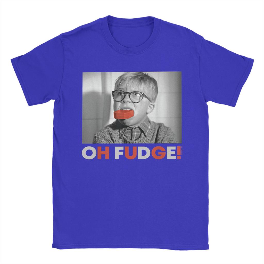 A Christmas Story Oh Fudge! T-Shirt Summer  Hipster T Shirts Man O Neck Oversized Clothes Short Sleeves Y2K Casual Tops