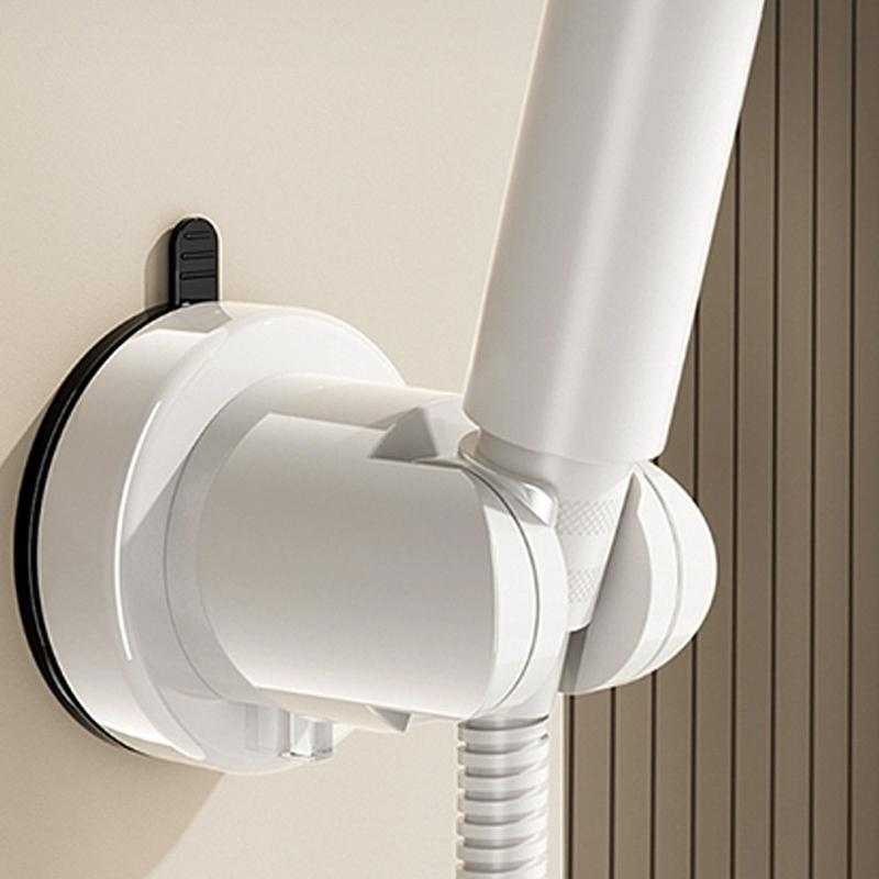 Suction Cup Shower Head Holders Strong Adhesive Wall Mount Adjustable Angle Shower Brackets Quick Fixing for Bathroom