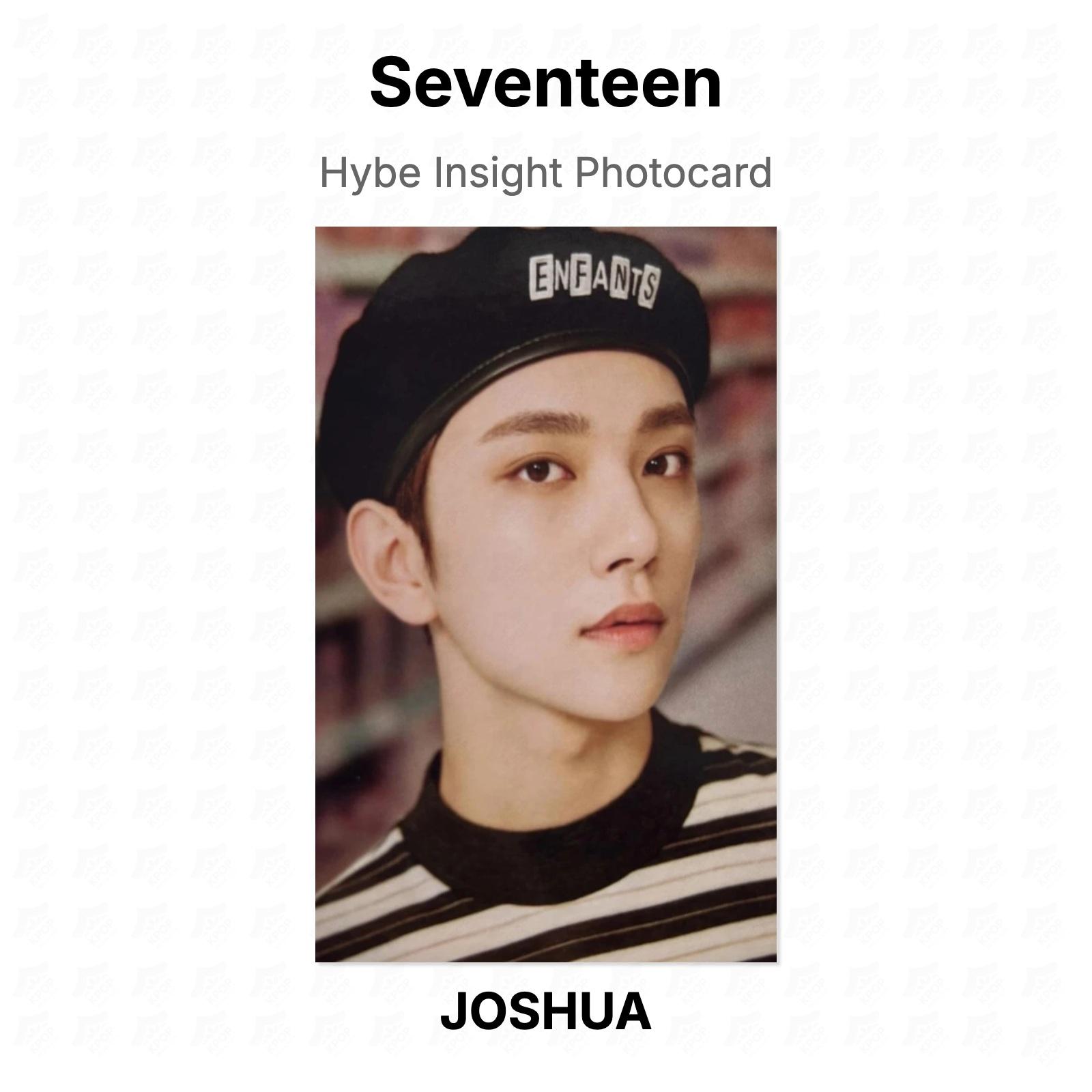 Seventeen Hybe Insight Photocard Official Photocard JOSHUA