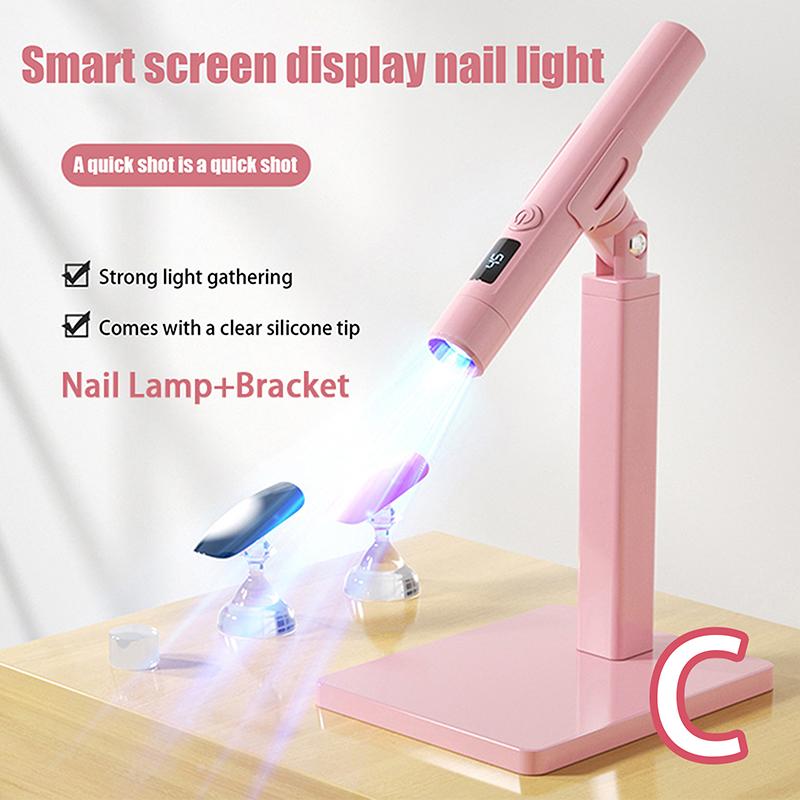 

Handheld Portable Mini Nail Dryer And Support Fast Curing For Color Gel Quick Dry Nail Art Curing Gel Polish Nail Glue as the picture