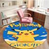 Pokemon Print Round Rug, Washable Floor Carpet, For Entryway Dorm Laundry Room Office Study, Home Decor Birthday Christmas Gift