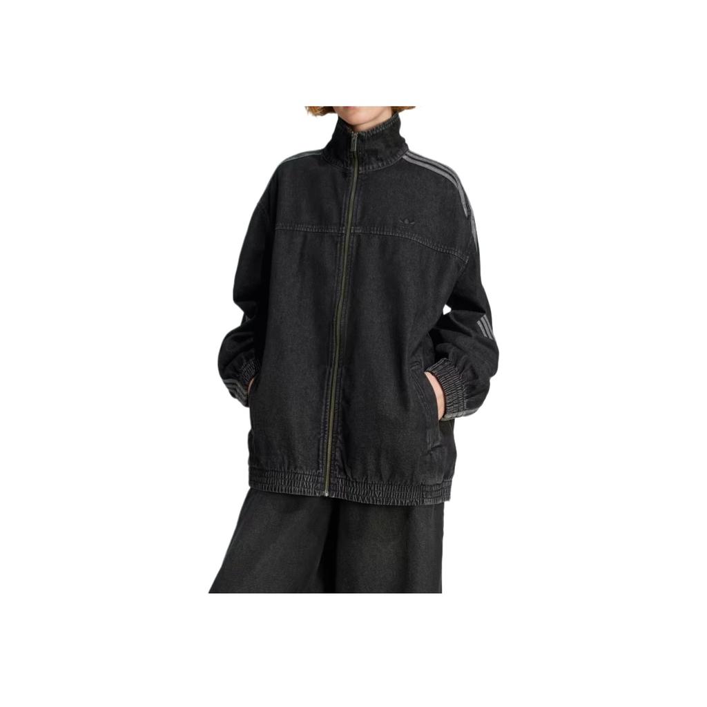 adidas Originals Adilenium Adicolor Series Denim Fashion Trendy Versatile Long Sleeve Denim Jacket Women Jackets JY2897