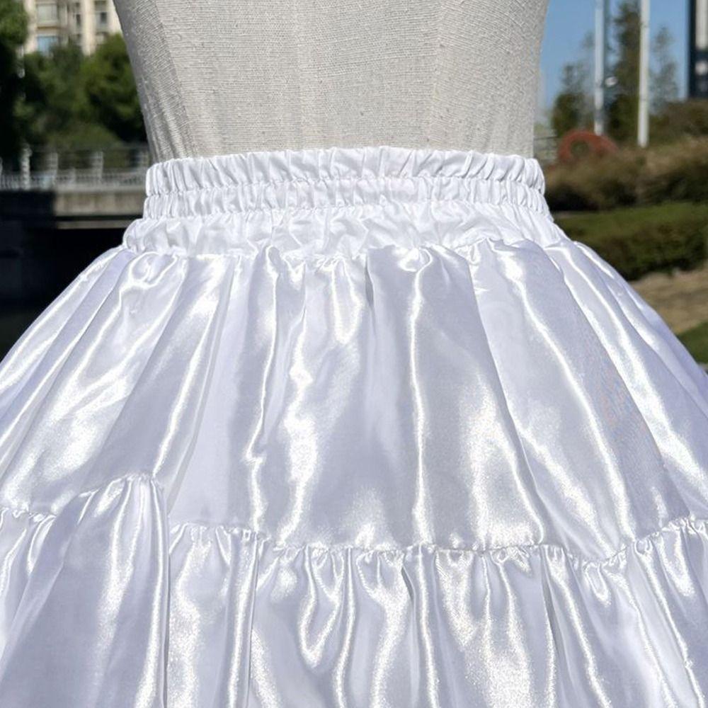 Weißer Unterrock Krinoline Lolita Krinoline Rock Mode Blume Kleid Accessoires