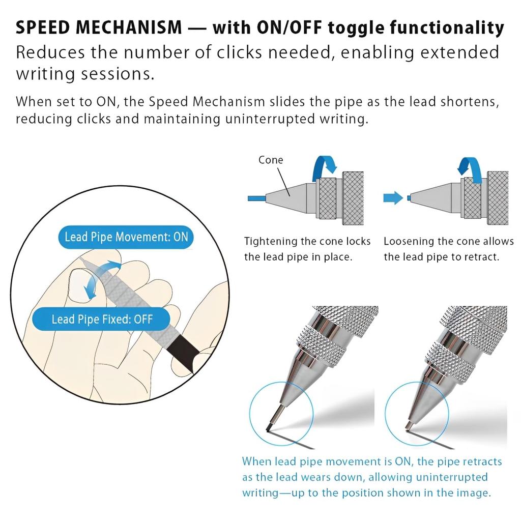 241 Drafting Mechanical Pro-Use Pencil, 0.5mm, Black, MSDD-2500B #1