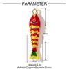 Carp Plated Enamel Fish Charms Jewelry Accessories Diy Pendants Movable Mini Metal Fish Creative Waterproof Drip Oil Fish Daily