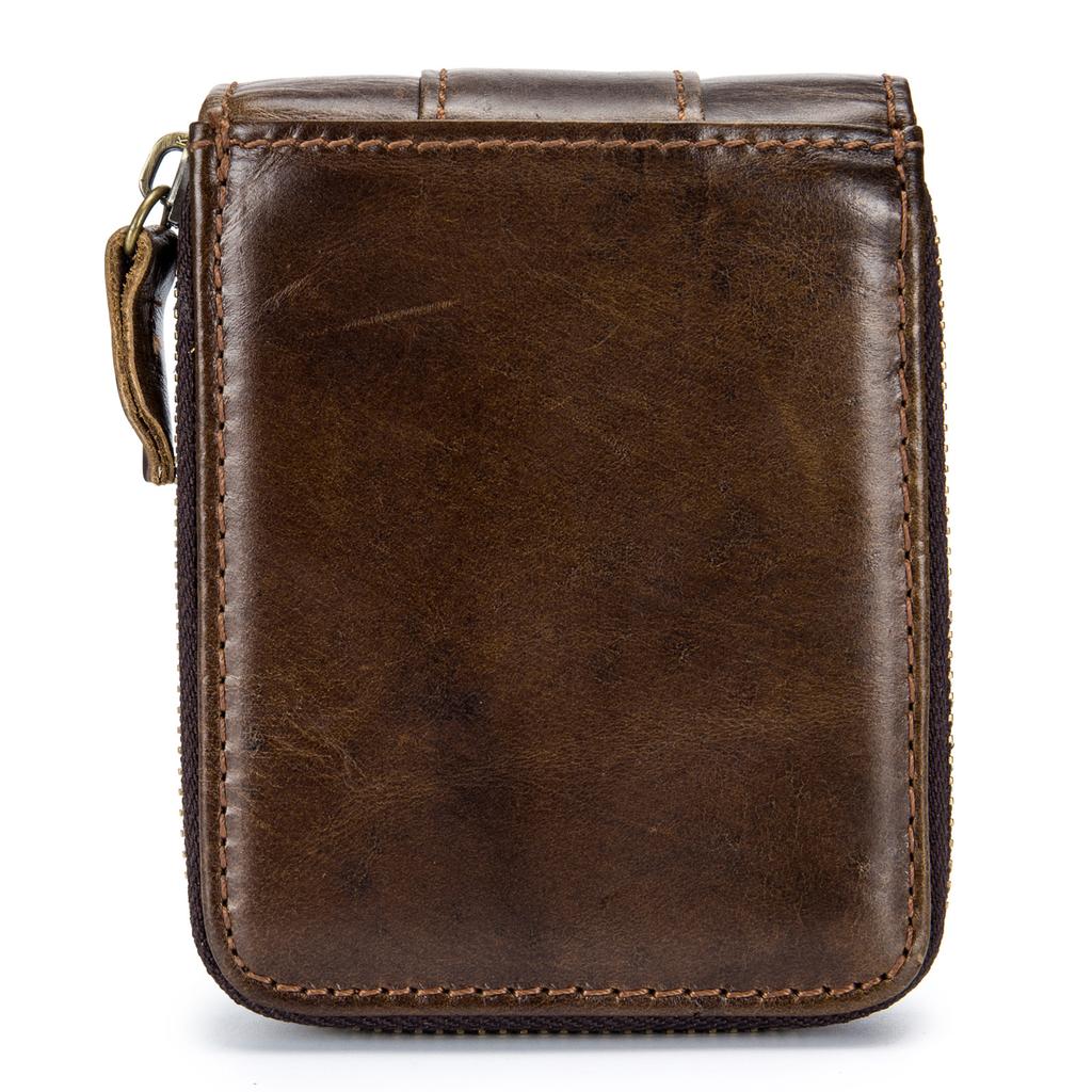 Leather Bifold Wallet for Men Travel Purse Pouch Gift