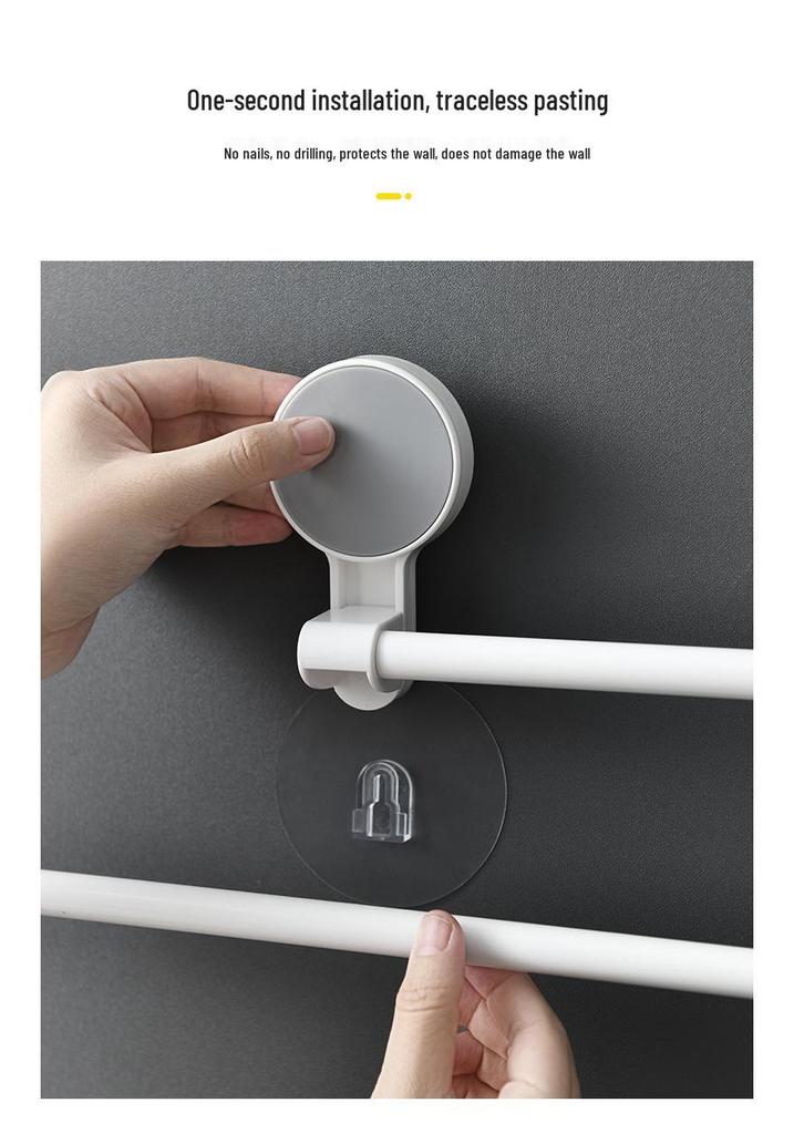 Kitchen No-Drill Cabinet Paper Towel & Wrap Rack