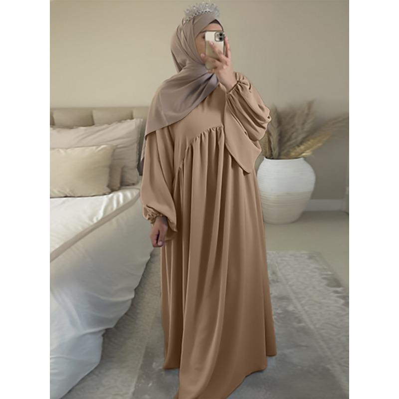 Rochie de seară pentru femei Burqa Patchwork Mânecă lungă Largă Rochie largă