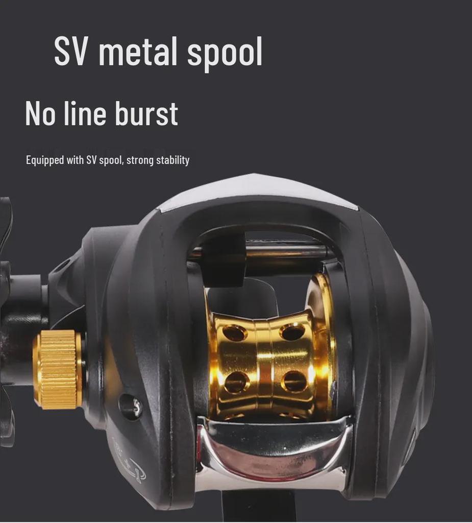Cross AK Luya Water Drop Fishing Reel: Anti-Explosion Line, Long Cast, Suitable for Blackfish & Micro-Object Fishing