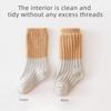 3 Paar Korallenvlies Babysocken Winter Warm Mittelhohe Socken für Säugling Kleinkind Patchwork Lockere Mündung Lange Socken