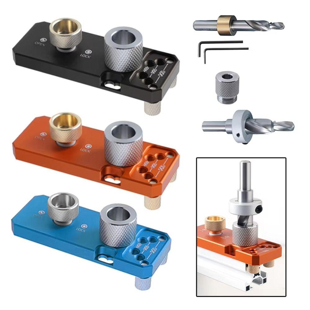 Aluminum Zinc Zinc Alloy Drill Guide Tool Adjustable Design Step Drill Bit  DIY Projects