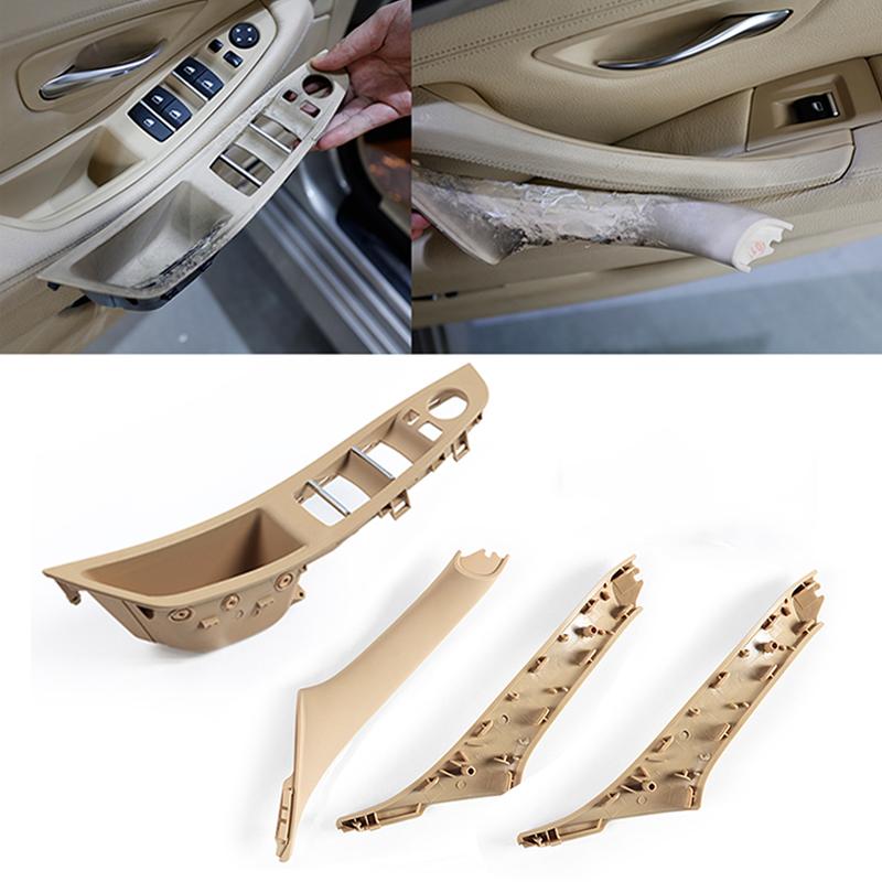 F10 F11 Interior Front Door Armrest Panel Trim Pull Handle Set Replacement For BMW 5 Series F10 F11 520i 523i 525i 528i 535i