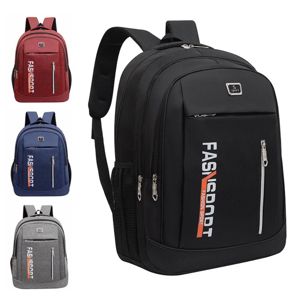 Universal Ergonomic Men Backpack Wear Resistant Water-repellent Business Backpack Fashion Large Capacity Computer Bag Hiking