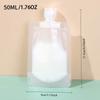 5/10pcs Reusable Travel Liquid Pouch, 50ml Soft Bottle Saves Space, Easy Fill & Leak Proof for Toiletries, Eco-Friendly