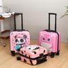 18" Cartoon Unisex Children's Spinner Luggage with Combo Lock & Wheels for Students