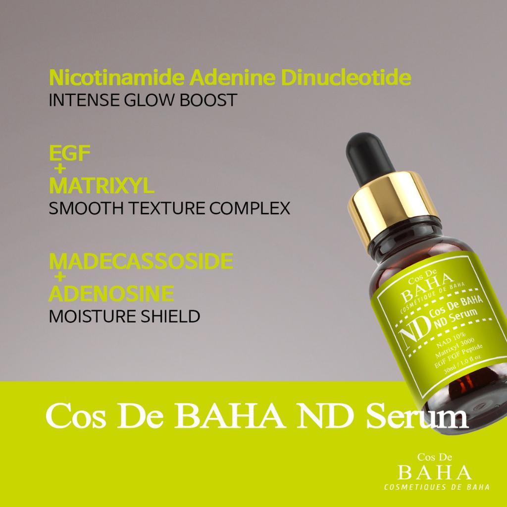 Cos De BAHA - NAD 10% EGF FGF Peptide Serum 30ml (ND)