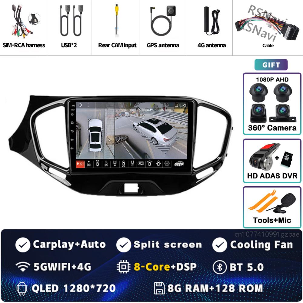 Android 14 Carplay Car Radio For LADA Vesta Cross Sport 2015 - 2020 Multimedia Video Player Navigation GPS Stereo 2Din Head Unit