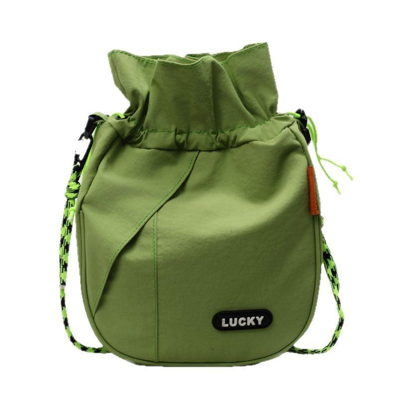 Popular Lightweight Fashion Mobile Phone Bag Spring and Summer New Trend Drawstring Messenger Bag Simple Small Satchel Mini