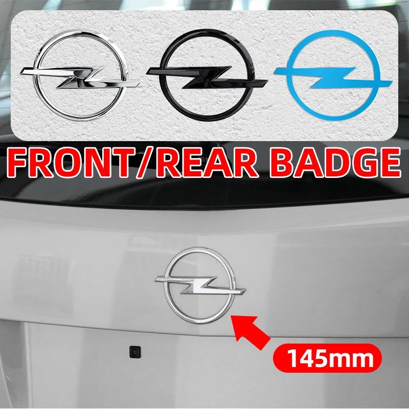CHU1 1Stück 3D 145mm Opel Logo Emblem Abzeichen Aufkleber Passend für Auto Frontgrill Haube und Heckklappe Stoßstange Astra Zafira Insignia Corsa