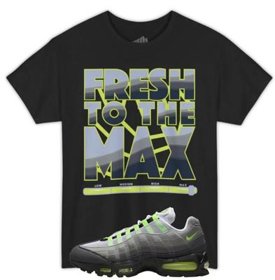 T-shirt Fresca al Massimo Nera da Abbinare alle Air Max 95 OG NEON