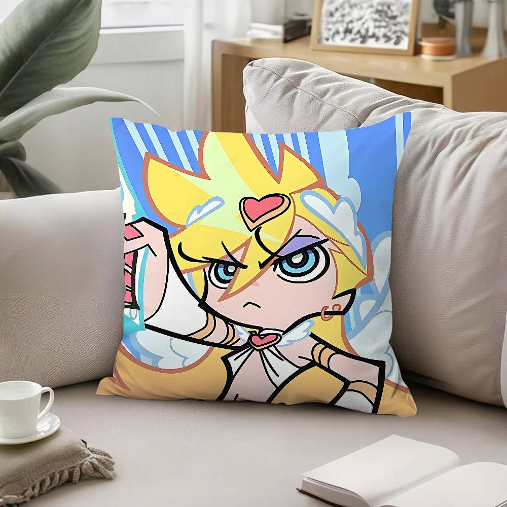 Cute Anime Girl PPanty Stocking Throw Pillow Covers Pattern Cushion Cover Suitable For Sofa Bedroom Car Pillow Cover