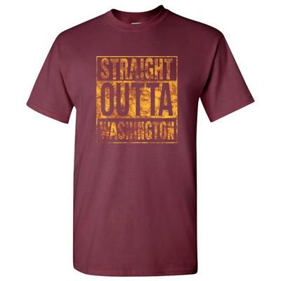 Straight Outta Washington - Hometown Pride T-Shirt - Maroon