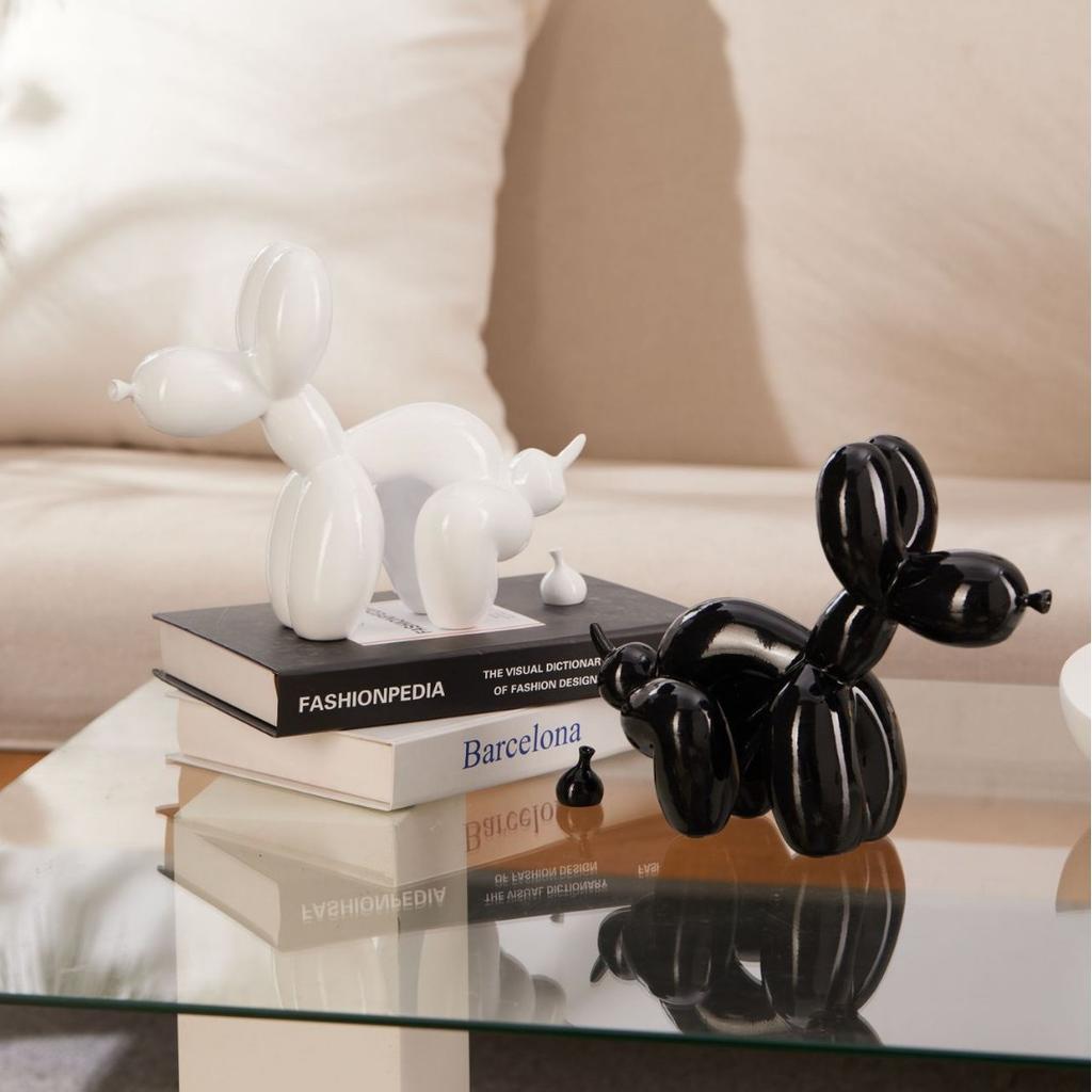 Latest Poop Balloon Dog Ornaments Living Room Wine Cabinet Home Use Decoration Tabletop Entrance Window Opening Resin Crafts