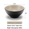 Large Frosted Melamine Ramen Bowl - Japanese-Style Restaurant Noodle Bowl for Mala Tang, Luosifen, Soup, and Rice Noodles