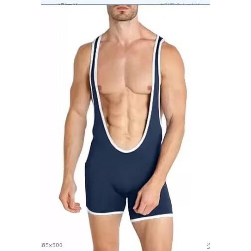 Mens Wrestling Singlet Compression Athletic Bodysuit MMA Boxing Triathlon Powerlifting Gym Fitness