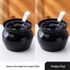Ceramic Double Boiler Stew and Egg Custard Pot with Lid
