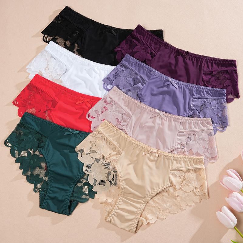 1 pezzo Biancheria Intima da Donna a Vita Alta Taglie Forti in Pizzo, alla Moda, Traspirante, Morbida e Confortevole, Biancheria Intima da Donna di Alta Qualità, Sexy