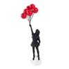 Resin Crafts Banksy Sculpture No Odor Flying Balloon Girl Figurine Art Sculpture   Home Accessories