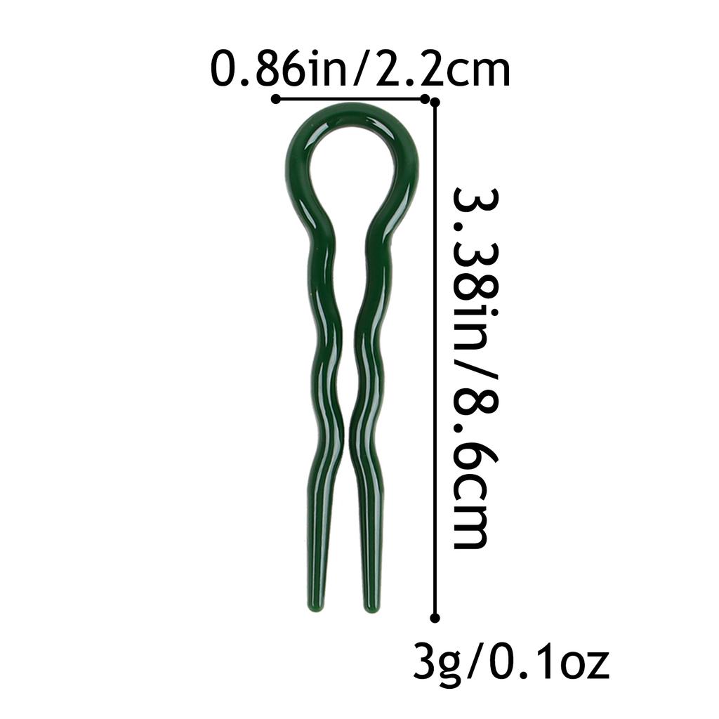 10Pcs Salon Hair Clip Waved U Shaped Plastic 3.3''Hair Sticks Barrettes Styling Hairstyle Tool Hair Accessories For Women Girls
