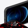 Black Red Ripple Art Phone Case Cover for iPhone 17 16 15 14 13 12 Pro Max 11 Pro Max 17 AIR Plus Shockproof Soft TPU Shell Bags