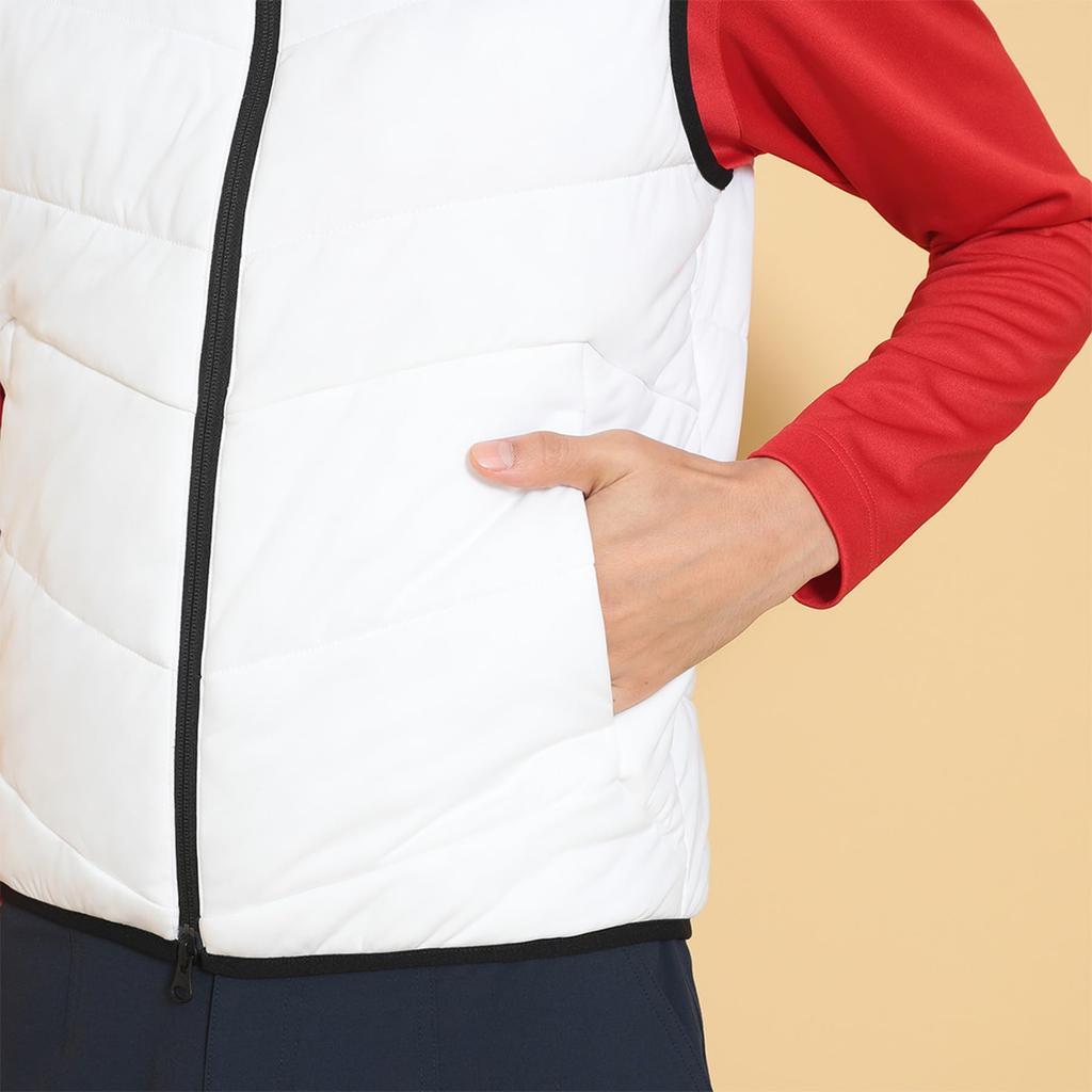 Colete Acolchoado Zíper Inteiro Água Golfe C24216100 [Callaway] Masculino (Star Stretch Repelente, Respirável, À prova de vento) / / 1030_Branco