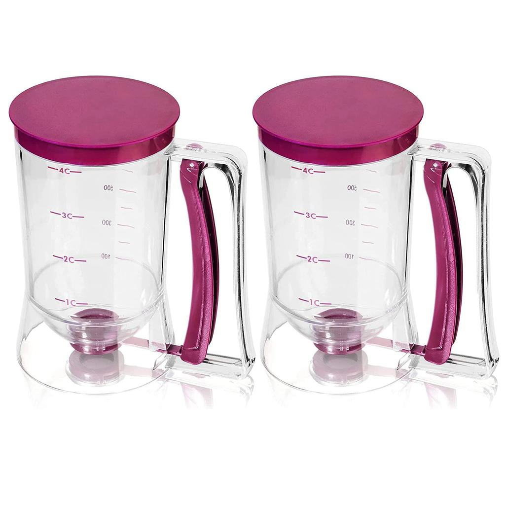900ML Batter Separator Cupcake Pancake Cream Dispenser Handheld Cookie Waffles Baking Tools Measuring Cup Kitchen Supplies