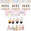 Soft Plush Bear Sushi Keychain Set Lovable Japanese Anime Characters For Gifts