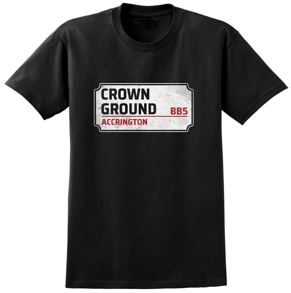 Accrington Stanley Inspired Football Ground T-shirt Retro Road Street Sign Tee XXL