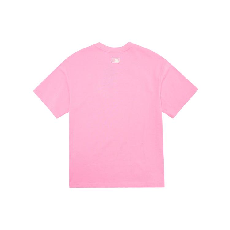 New MLB Base Logo T Shirts Unisex Pink 3ATS01023-50PKS