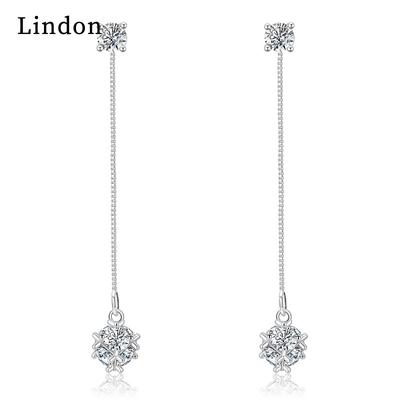 Lindon Women's Zircon Copper Alloy Earrings  - Wedding Party Gift Pendant Earrings