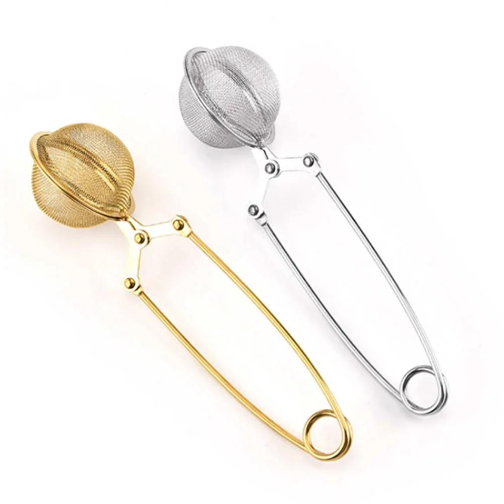 1 Pc Stainless Steel Loose Tea Leaf Strainer Reusable Tea Bag Firmly Filter Tea Strainer Herb Spice Filter