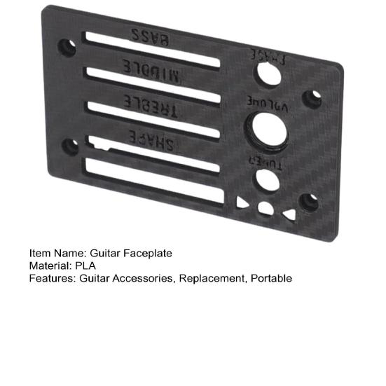 Nostalgie Guitar Replacement Faceplate for Ibanez Fishman SST Preamp, 3D Printed Preamp Control Plate Cover, Accessories