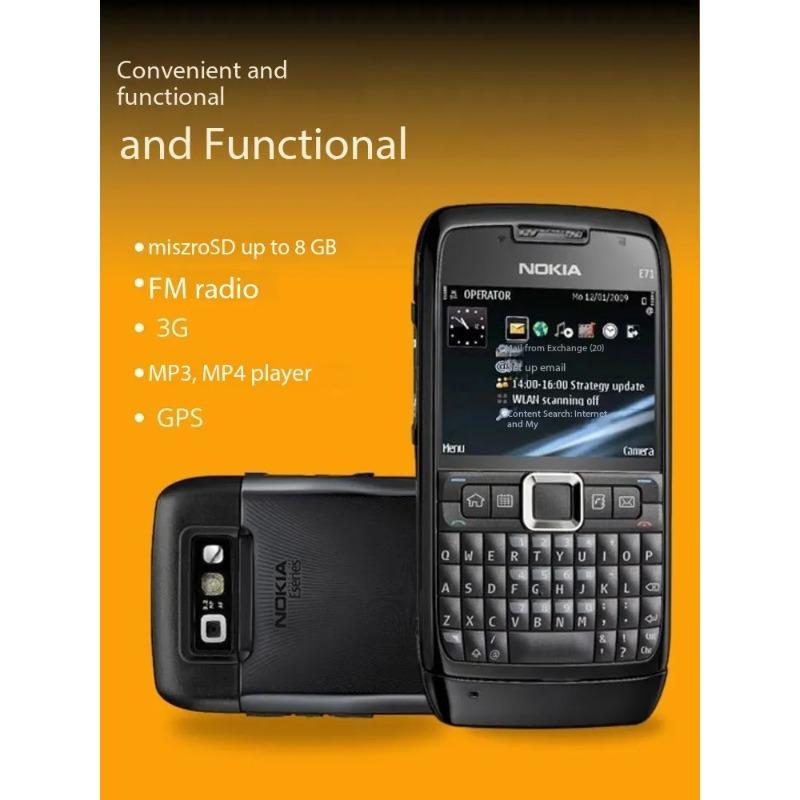 Global Version Nokia Wifi Version E71 3G Bar Key Mobile Phone