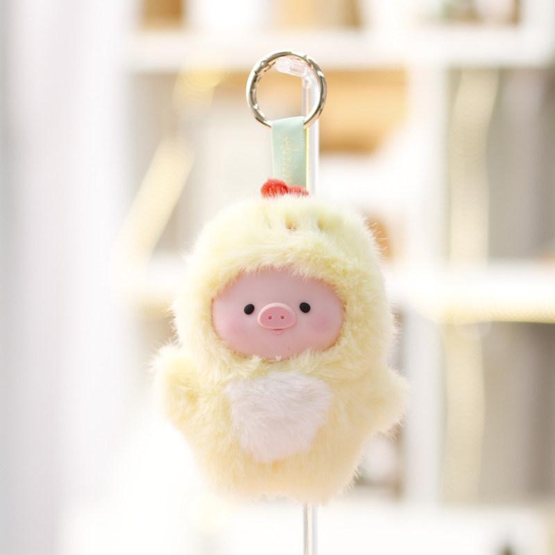 Plush Pig Keychain With Removable Costumes For Girls Kids Giftable Bag Charm