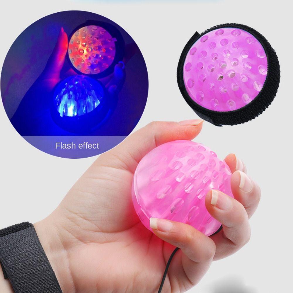 

Мяч для прыжков на запястье с высокой эластичностью, координированный, надувной мяч с эластичным ремешком для вечеринки синий