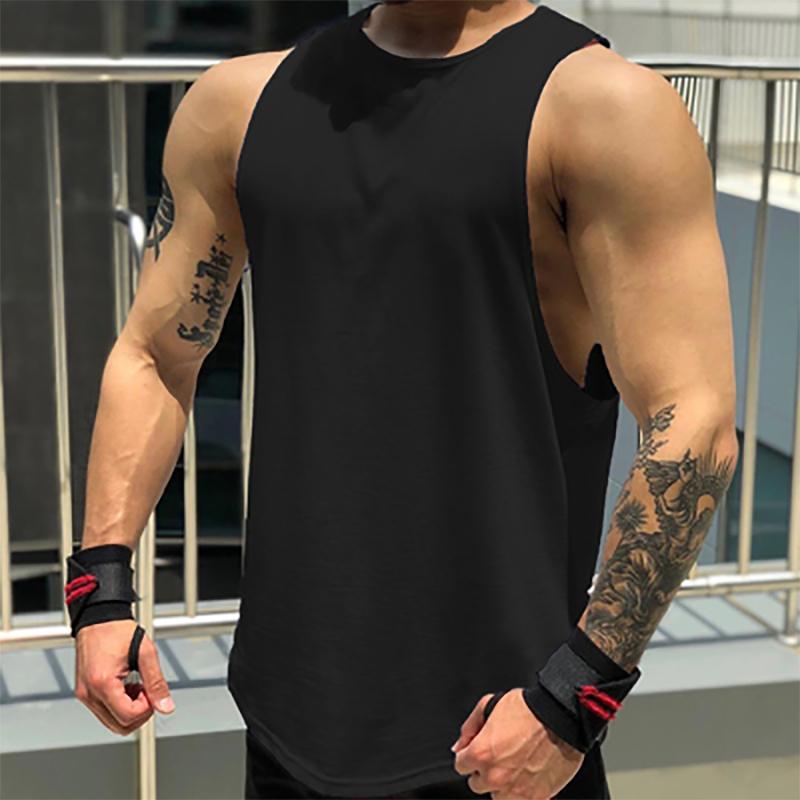 Brand Gyms Workout Singlet Sleeveless New Clothing Bodybuilding Fitness Men Tank Top With Hooded Mens Stringers Tank Tops Shirt